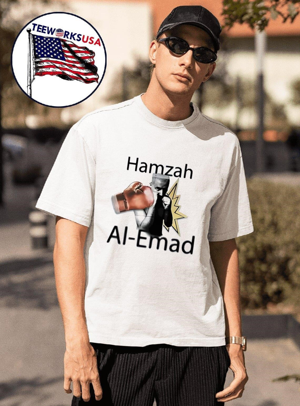 Hamzah Al-Emad boxing - Adult & Kids T-Shirts, Sweatshirts & Hoodies apparel design preview 1