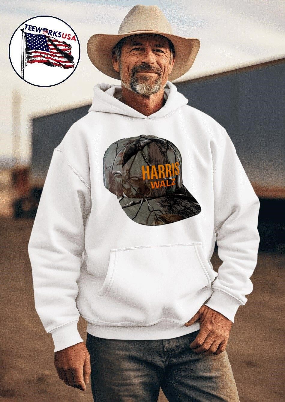Harris Walz cap merch - Adult & Kids T-Shirts, Sweatshirts & Hoodies apparel design preview 2