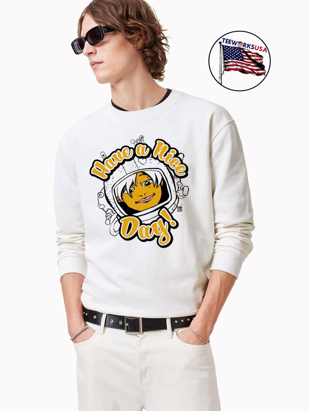 Have a Nice Day art comic - Adult & Kids T-Shirts, Sweatshirts & Hoodies apparel design preview 3