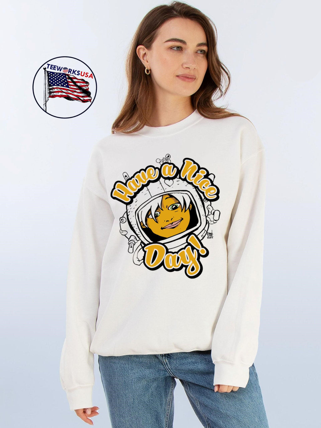 Have a Nice Day art comic - Adult & Kids T-Shirts, Sweatshirts & Hoodies apparel design preview 4