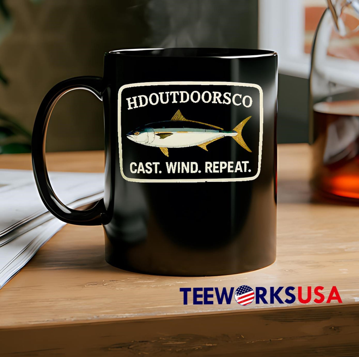Hdoutdoorsco Cast Wind Repeat - Adult & Kids T-Shirts, Sweatshirts & Hoodies apparel design preview 2
