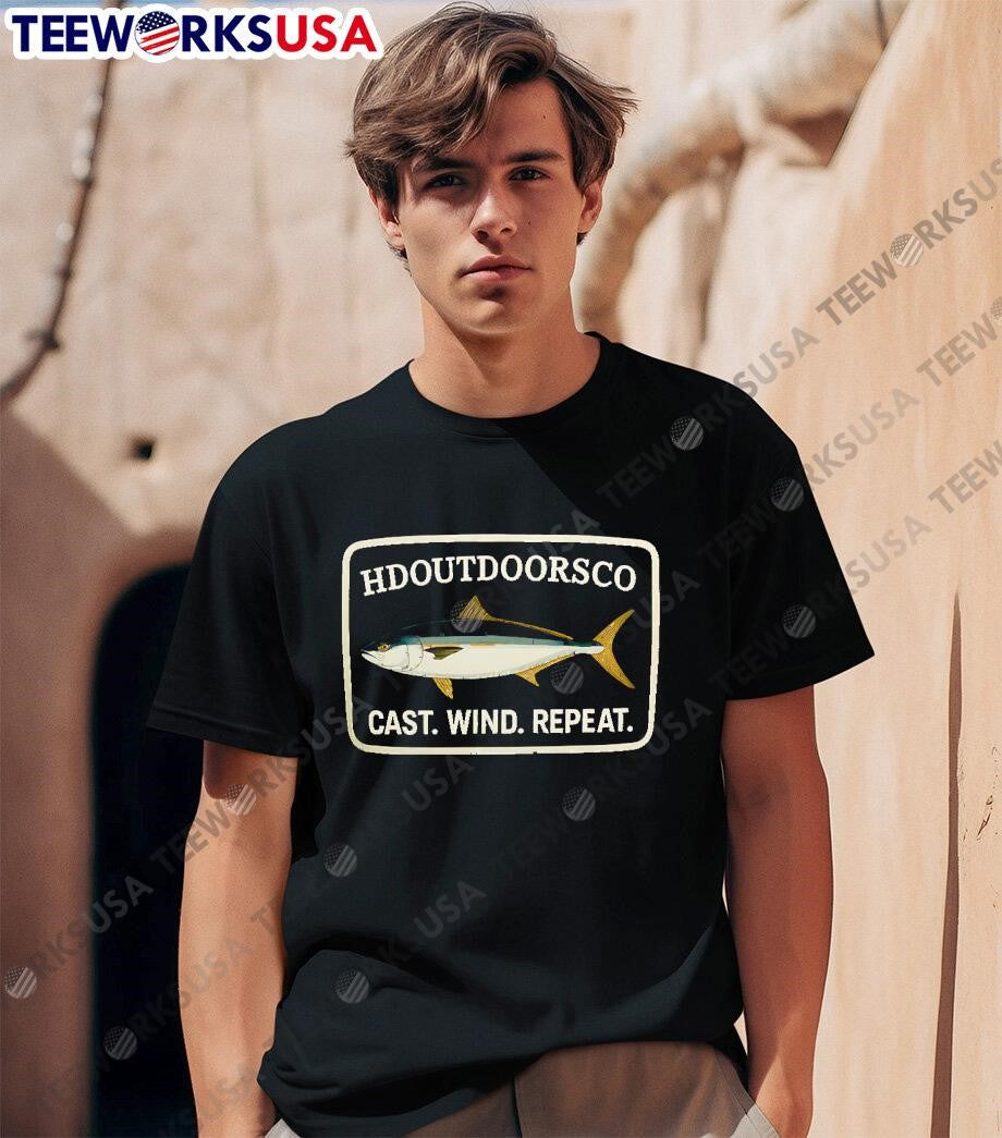 Hdoutdoorsco Cast Wind Repeat - Adult & Kids T-Shirts, Sweatshirts & Hoodies apparel design preview 1