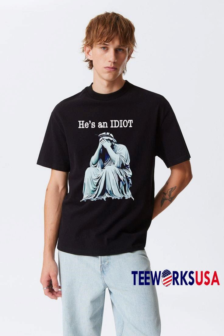 He Is An Idiot Anti Trump - Adult & Kids T-Shirts, Sweatshirts & Hoodies apparel design preview 3