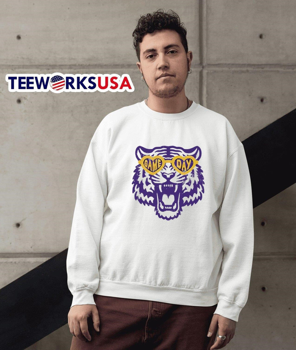Head Tiger Dibujo game day - Adult & Kids T-Shirts, Sweatshirts & Hoodies apparel design preview 5