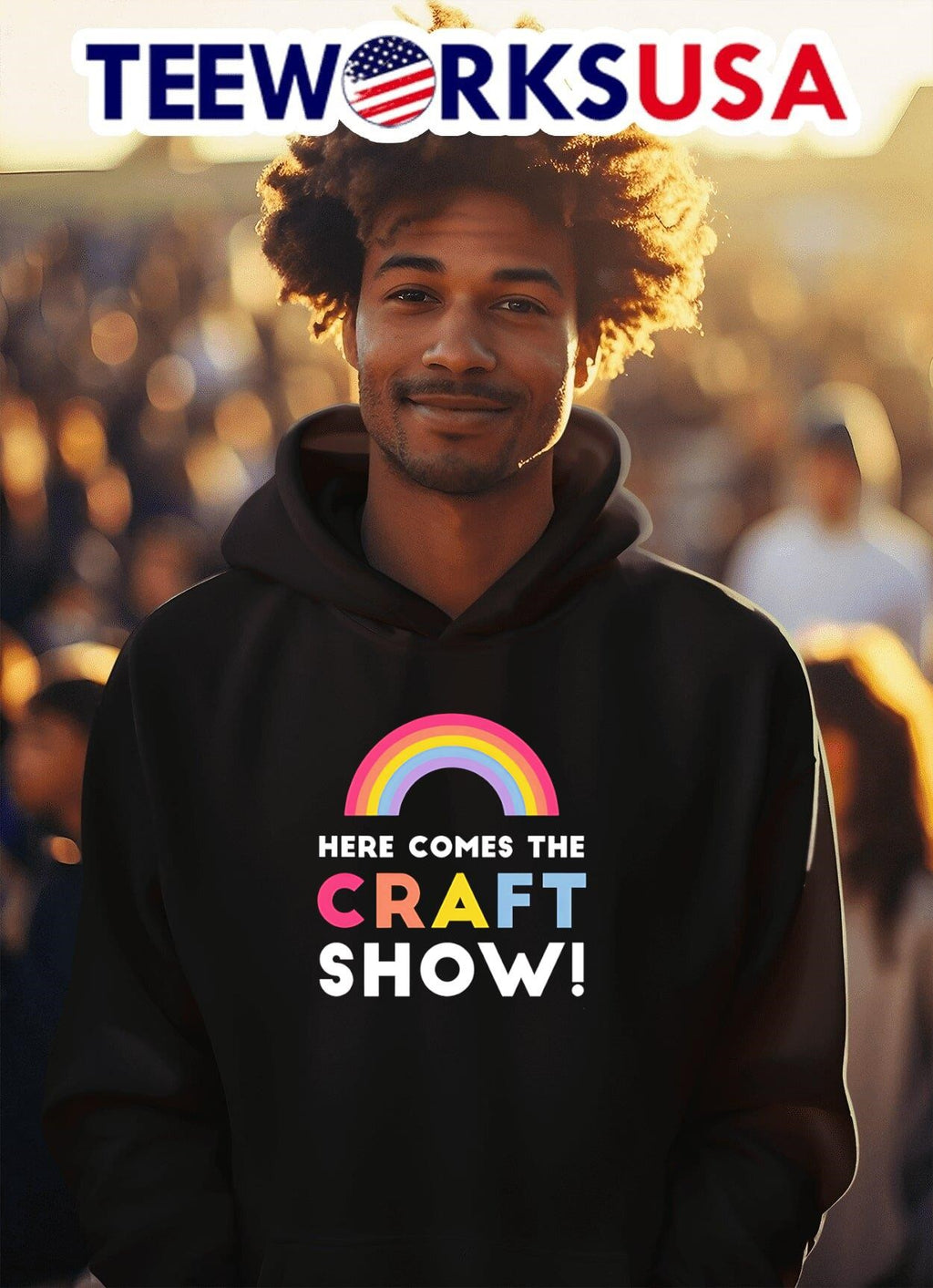 Here Comes The Craft Show - Adult & Kids T-Shirts, Sweatshirts & Hoodies apparel design preview 2