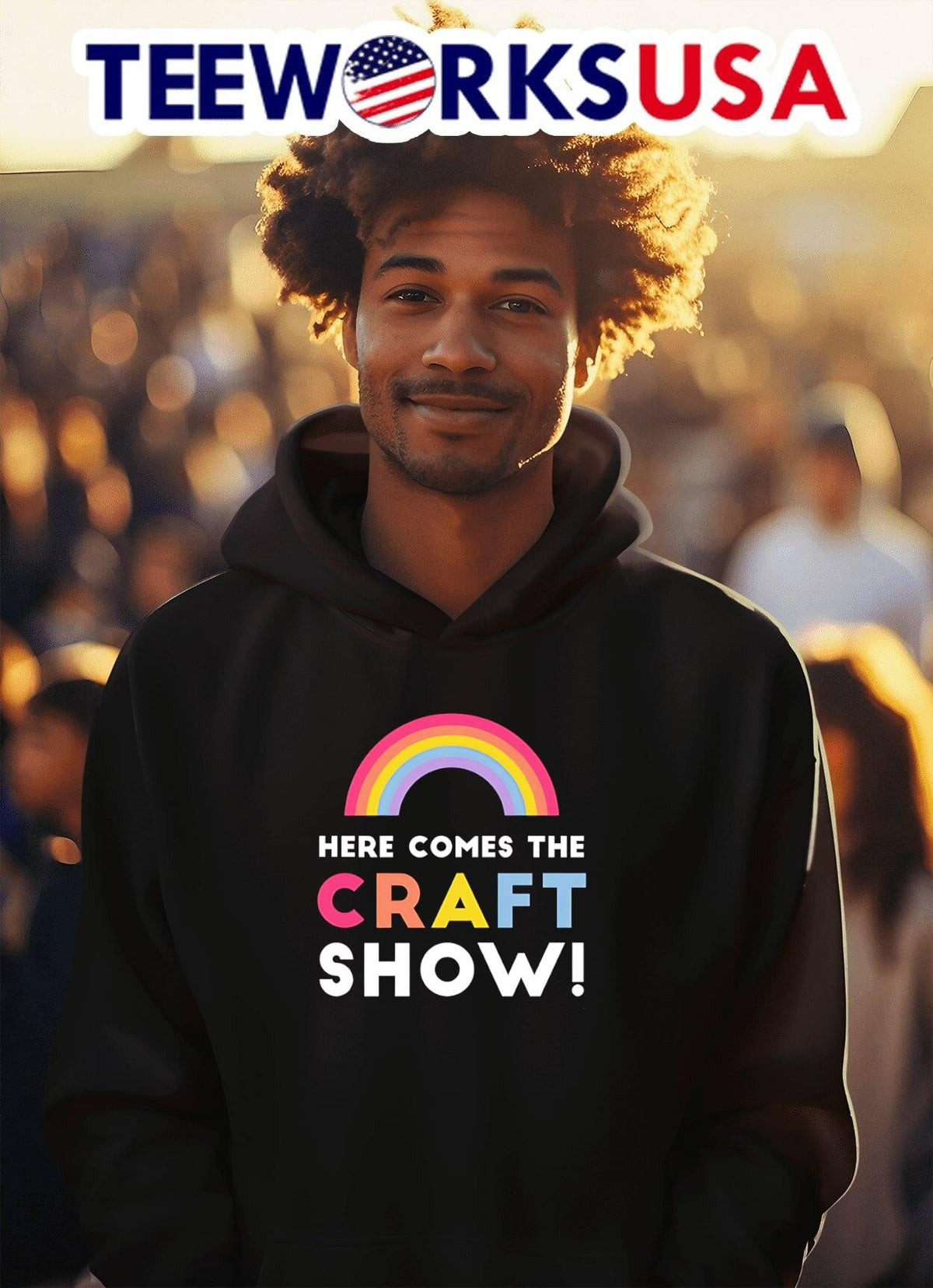 Here Comes The Craft Show - Adult & Kids T-Shirts, Sweatshirts & Hoodies apparel design preview 2