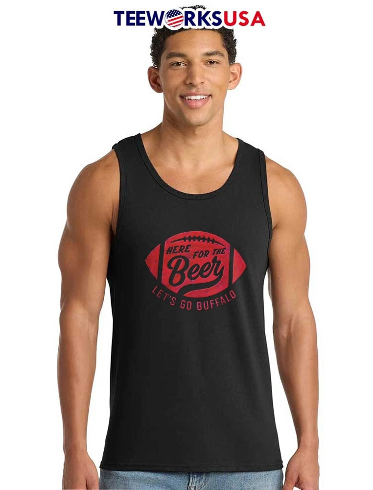 Here for the beer let is go buffalo football - Adult & Kids T-Shirts, Sweatshirts & Hoodies apparel design preview 6