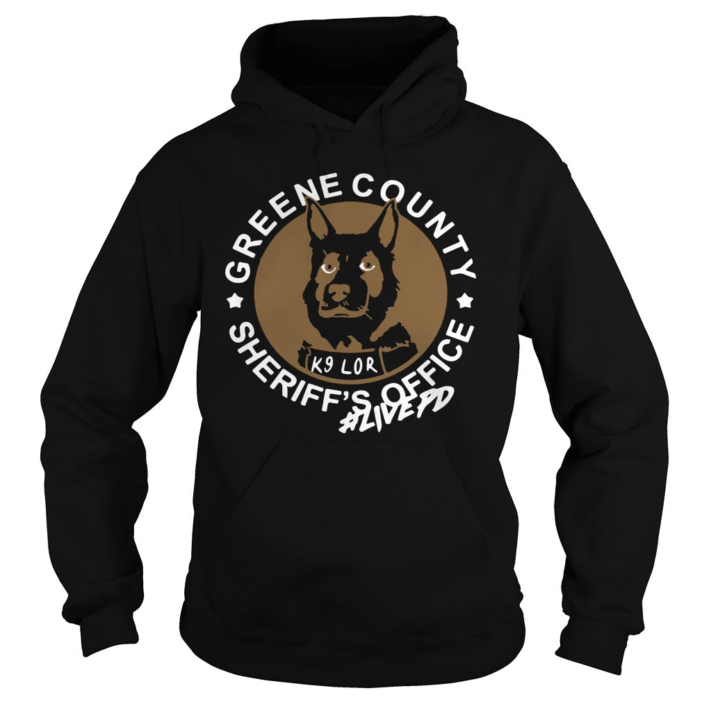 Hero Dog K9 Lor Greene County Sheriff's Office - Adult & Kids T-Shirts, Sweatshirts & Hoodies apparel design preview 4