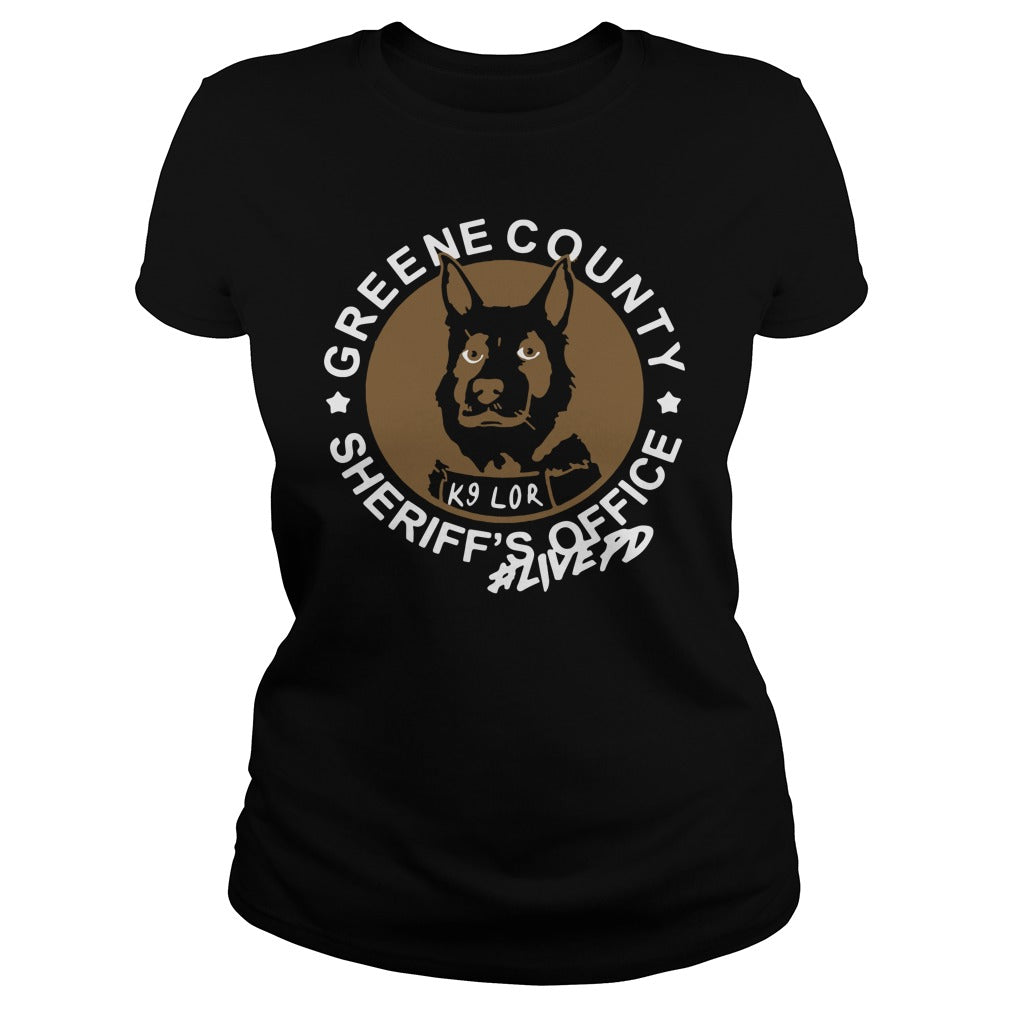 Hero Dog K9 Lor Greene County Sheriff's Office - Adult & Kids T-Shirts, Sweatshirts & Hoodies apparel design preview 2