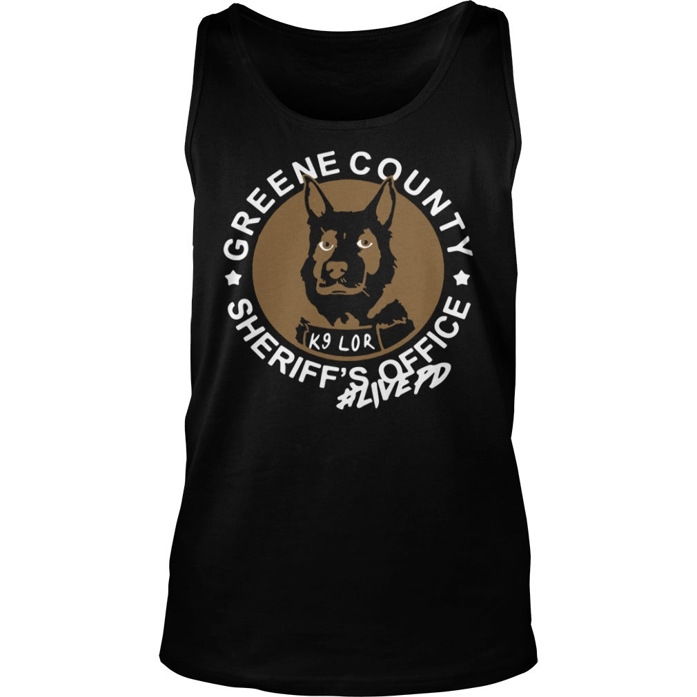 Hero Dog K9 Lor Greene County Sheriff's Office - Adult & Kids T-Shirts, Sweatshirts & Hoodies apparel design preview 3