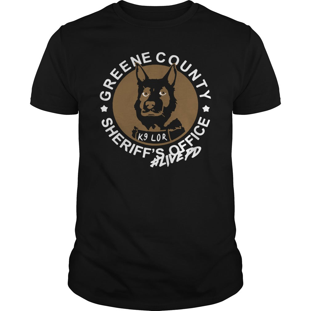 Hero Dog K9 Lor Greene County Sheriff's Office - Adult & Kids T-Shirts, Sweatshirts & Hoodies apparel design preview 1