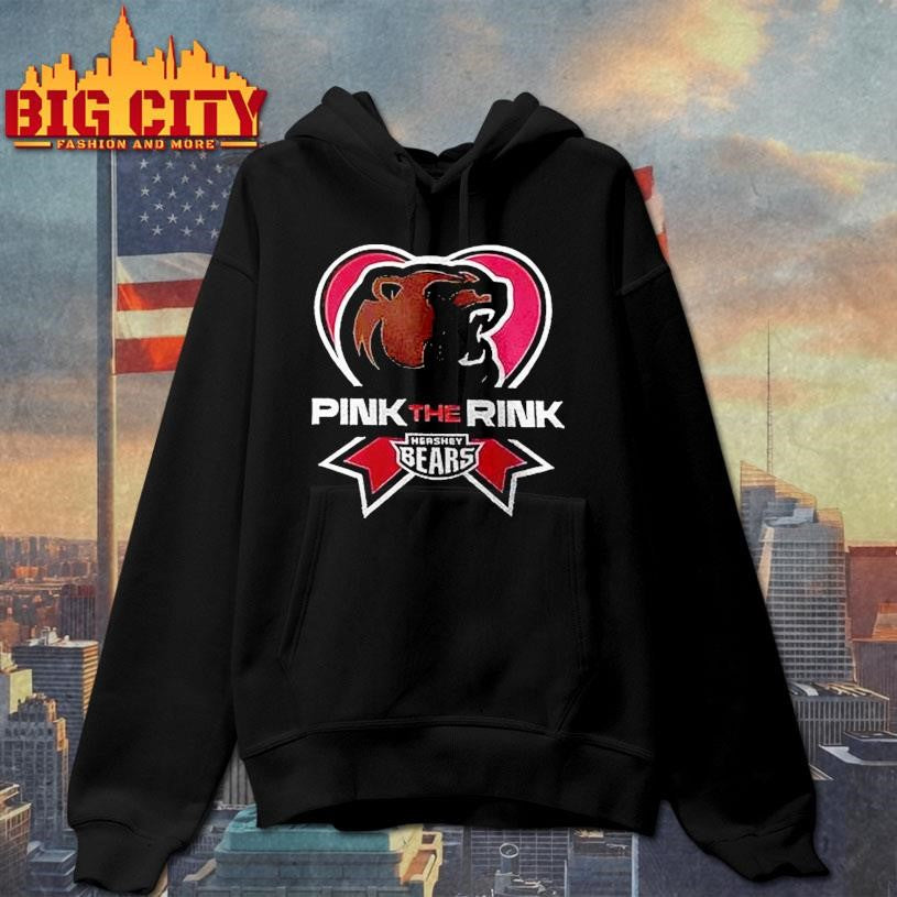 Hershey Bears Pink The Rink Logo - Adult & Kids T-Shirts, Sweatshirts & Hoodies apparel design preview 2