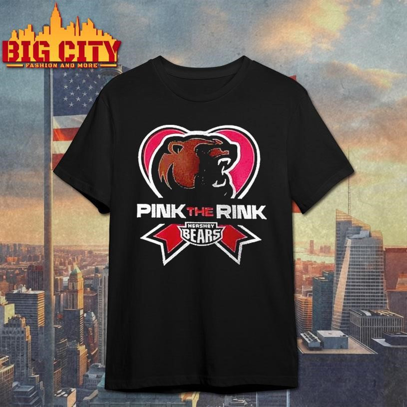 Hershey Bears Pink The Rink Logo - Adult & Kids T-Shirts, Sweatshirts & Hoodies apparel design preview 1