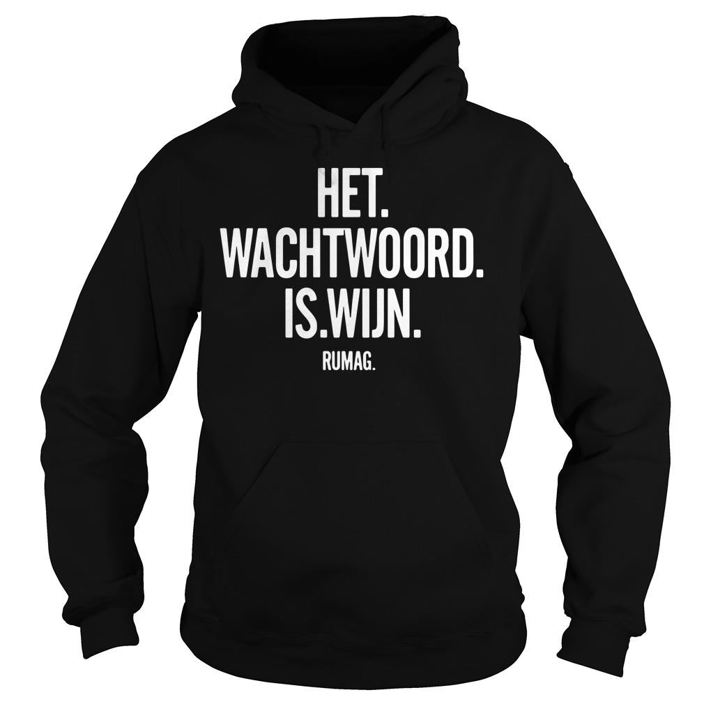 Het Wachtwoord Is Wijn - Adult & Kids T-Shirts, Sweatshirts & Hoodies apparel design preview 4