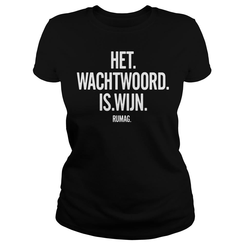 Het Wachtwoord Is Wijn - Adult & Kids T-Shirts, Sweatshirts & Hoodies apparel design preview 2