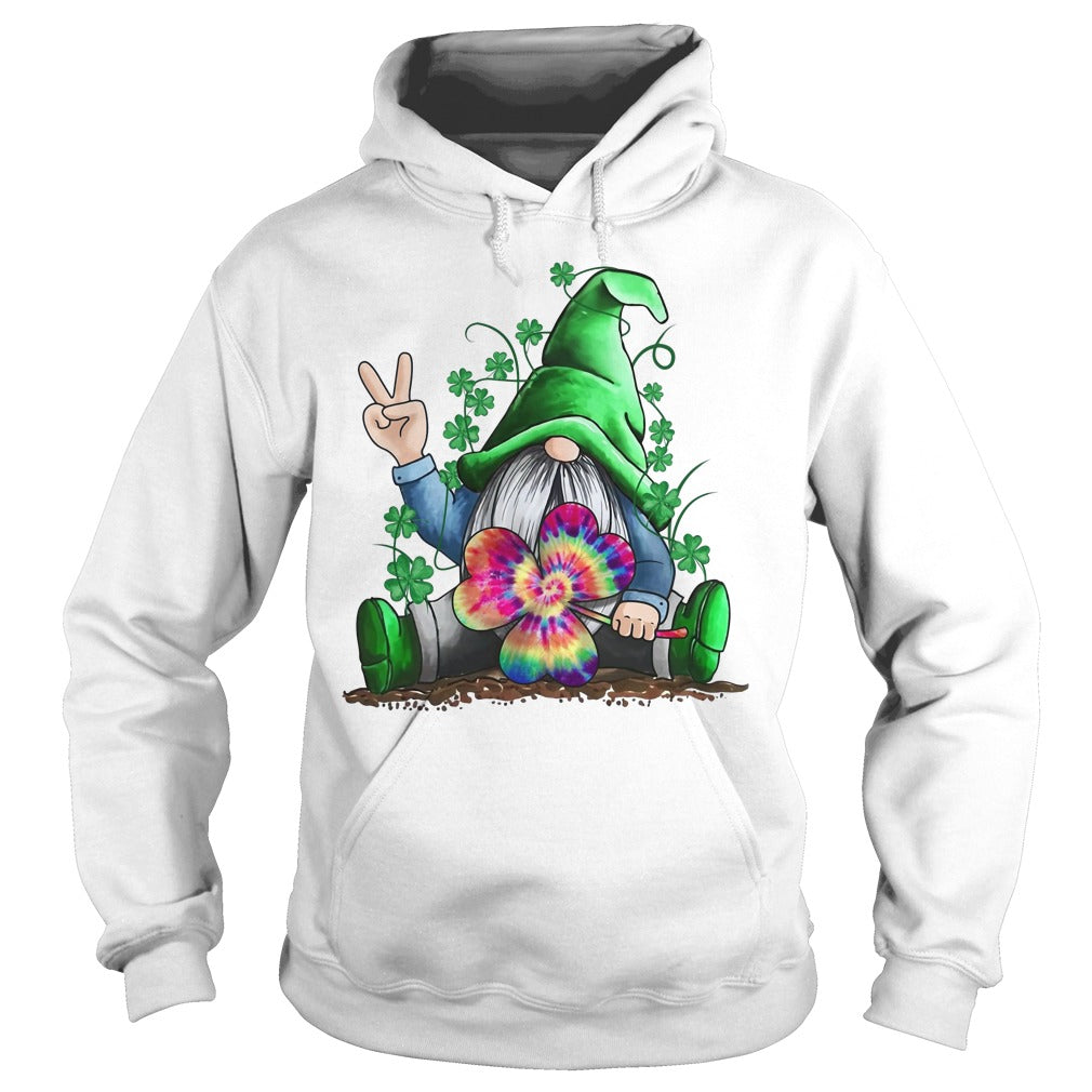 Hippie Gnome Happy St Patrick's Day - Adult & Kids T-Shirts, Sweatshirts & Hoodies apparel design preview 4