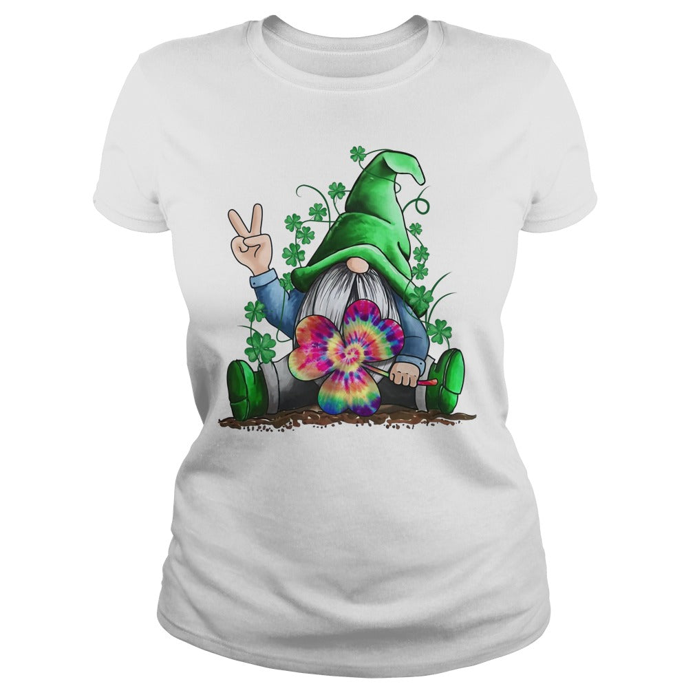 Hippie Gnome Happy St Patrick's Day - Adult & Kids T-Shirts, Sweatshirts & Hoodies apparel design preview 2