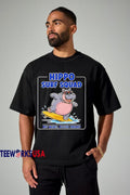 Hippo Surf Squad Big Waves Bigger Breaks - Adult & Kids T-Shirts, Sweatshirts & Hoodies apparel design preview 1