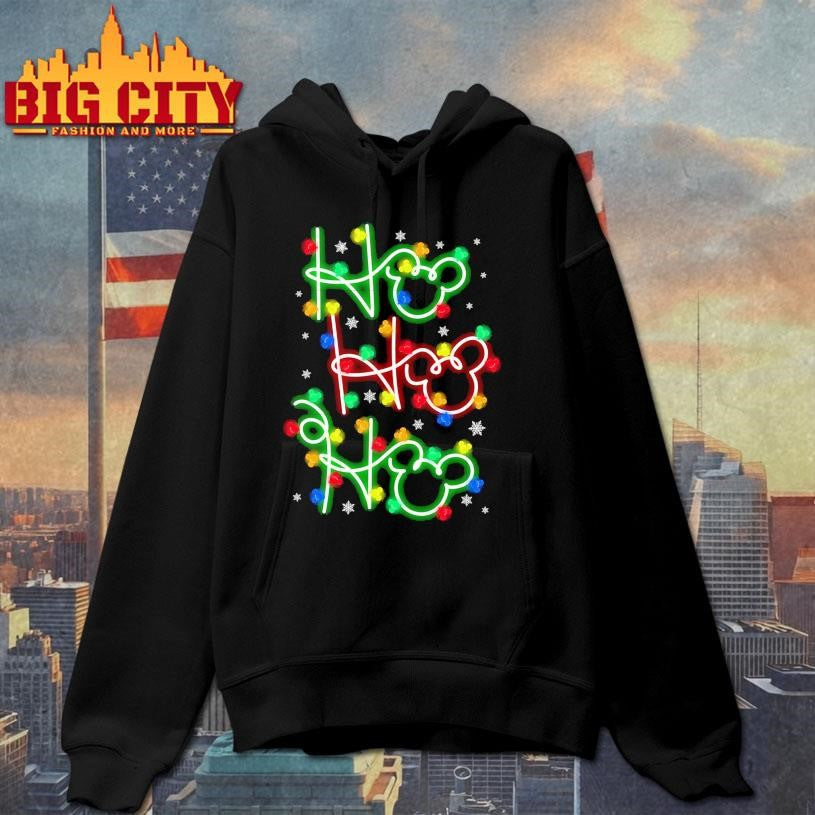 Ho mickey christmas lights - Adult & Kids T-Shirts, Sweatshirts & Hoodies apparel design preview 2