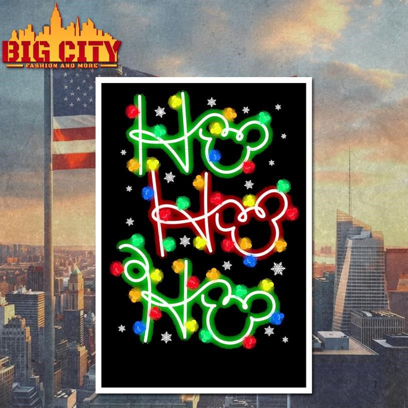 Ho mickey christmas lights - Adult & Kids T-Shirts, Sweatshirts & Hoodies apparel design preview 4
