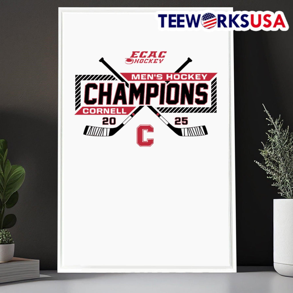 Hockey 2025 ECAC Championship Cornell - Adult & Kids T-Shirts, Sweatshirts & Hoodies apparel design preview 6