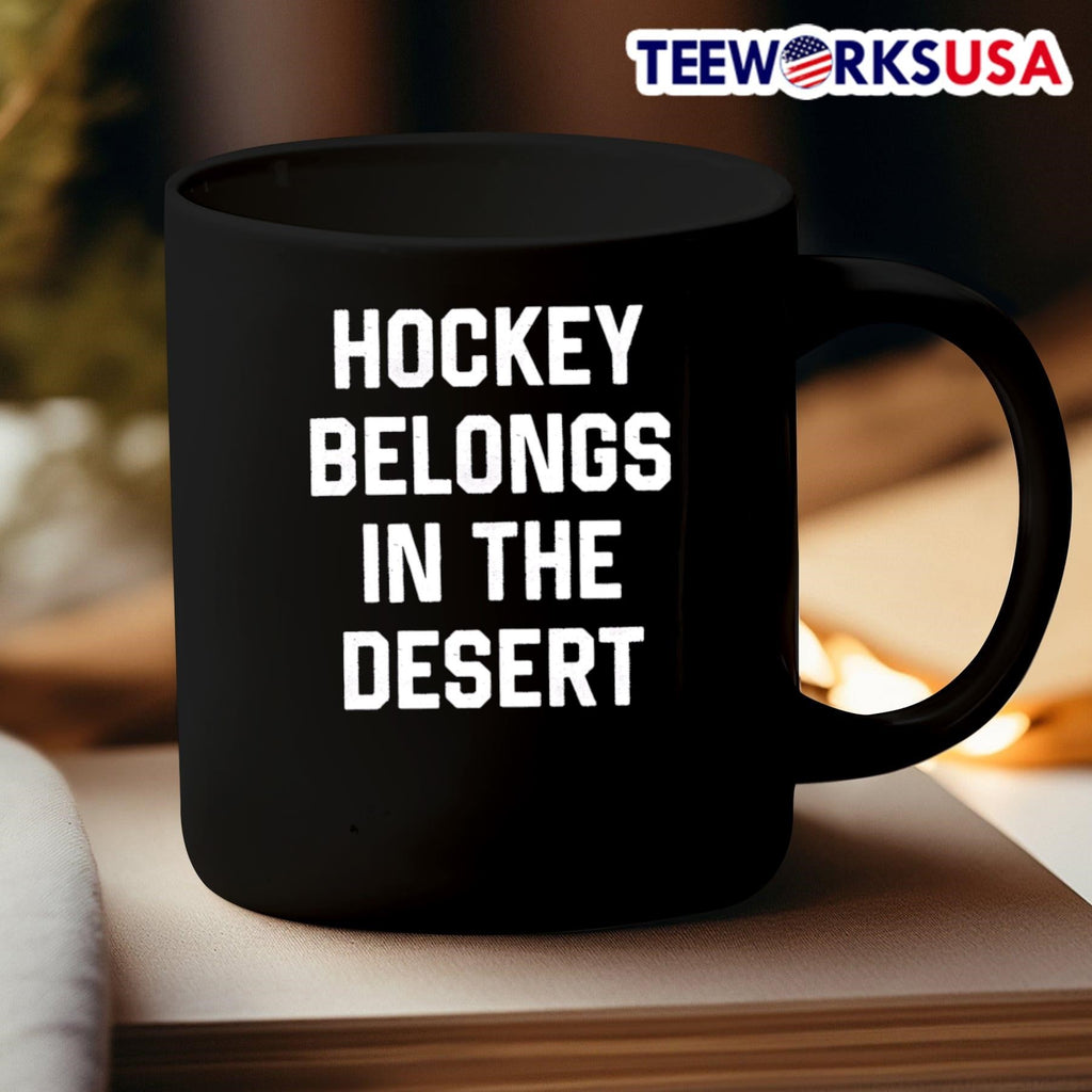 Hockey belongs in the desert - Adult & Kids T-Shirts, Sweatshirts & Hoodies apparel design preview 3