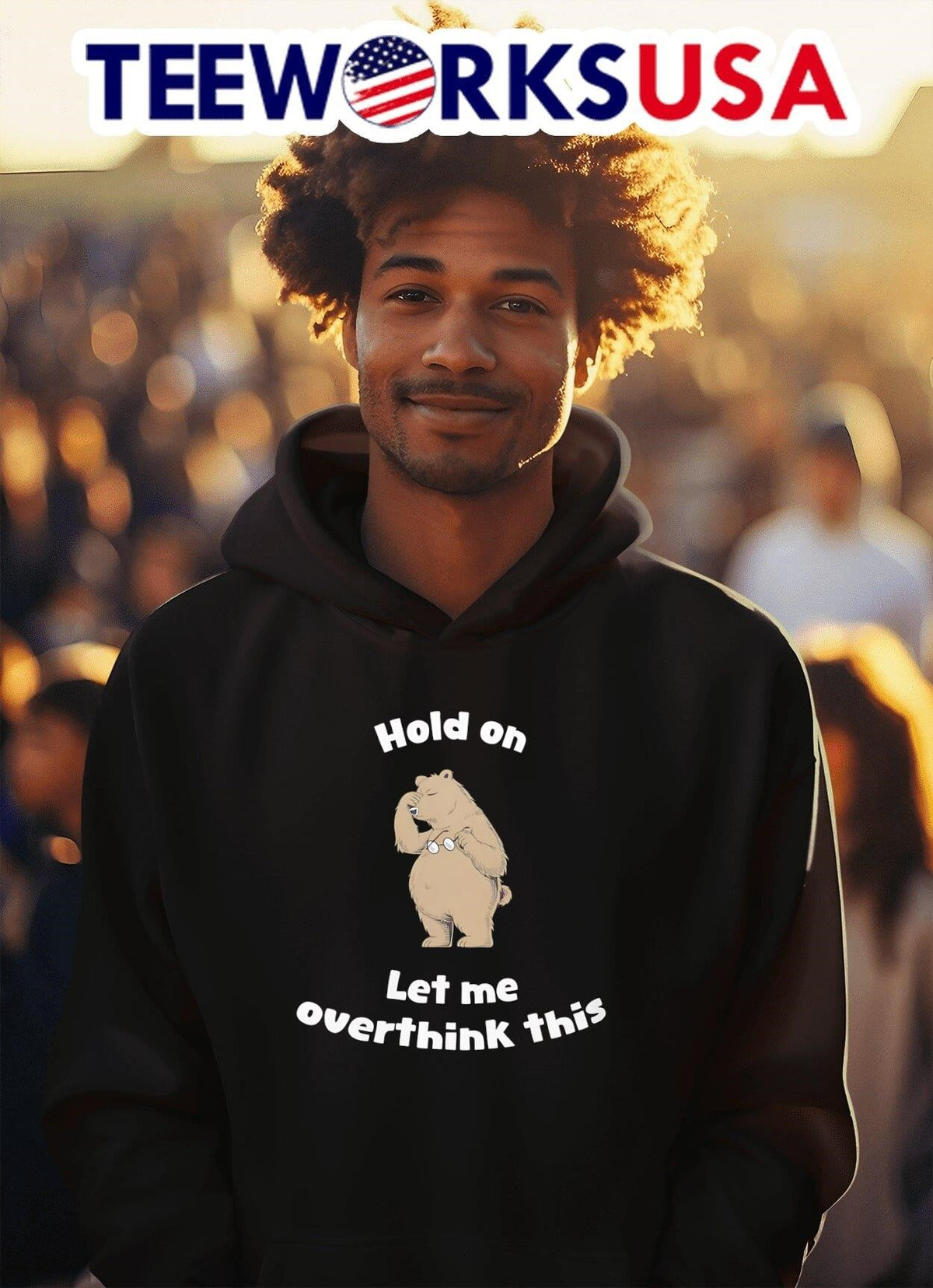 Hold on Let me Overthink this - Adult & Kids T-Shirts, Sweatshirts & Hoodies apparel design preview 2