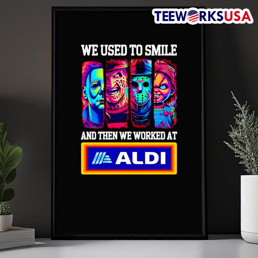 Horror characters we used to smile and then worked at - Adult & Kids T-Shirts, Sweatshirts & Hoodies apparel design preview 5