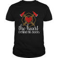Hot The Heart Behind His Boots Firefighter - Adult & Kids T-Shirts, Sweatshirts & Hoodies apparel design preview 1