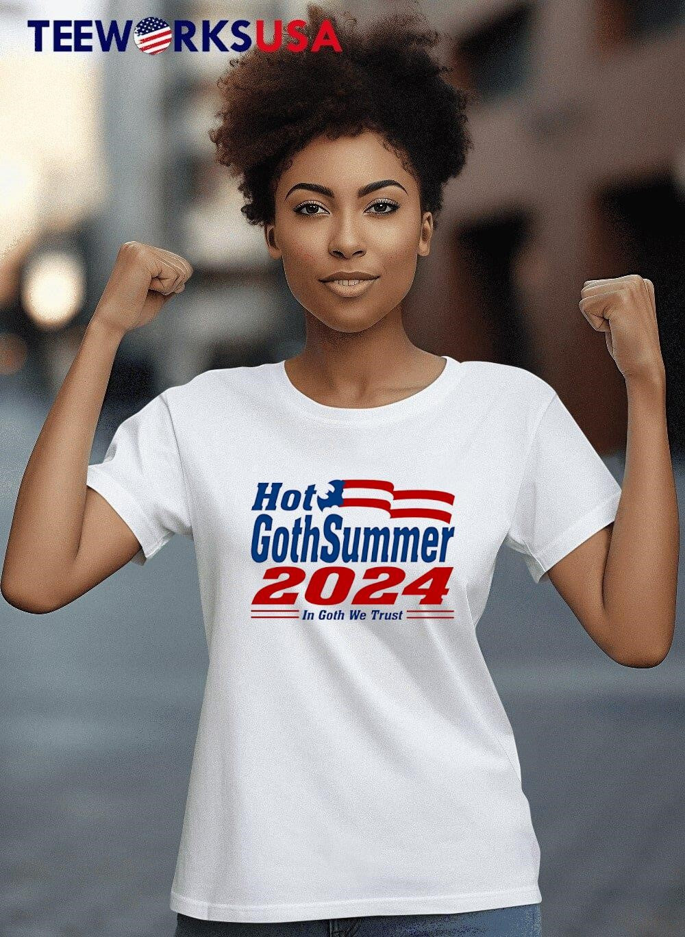 Hot gothsummer 2024 in goth we trust - Adult & Kids T-Shirts, Sweatshirts & Hoodies apparel design preview 4