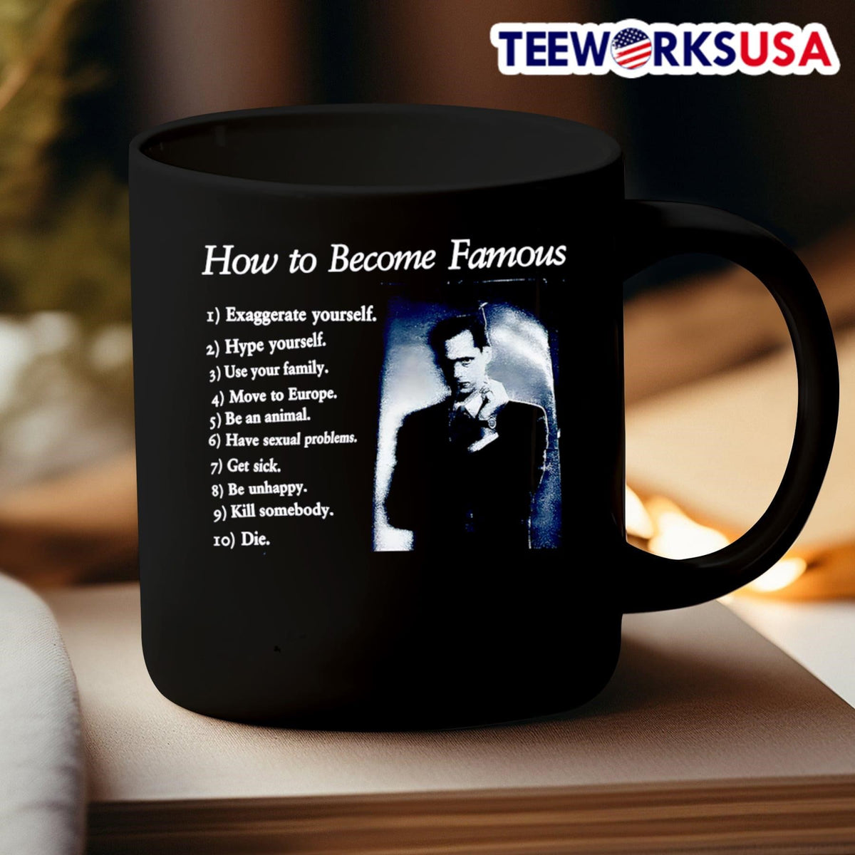 How To Become Famous - Adult & Kids T-Shirts, Sweatshirts & Hoodies apparel design preview 3