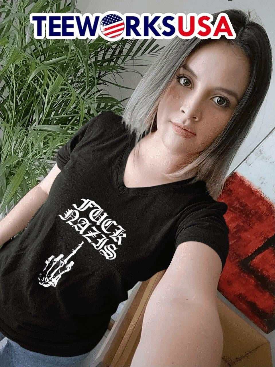 How We Really Feel fuck Nazis - Adult & Kids T-Shirts, Sweatshirts & Hoodies apparel design preview 7