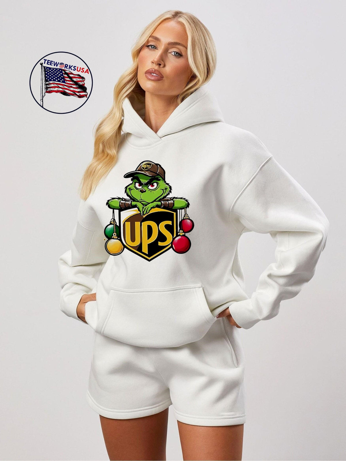 How the Grinch Stole Christmas United Parcel Service - Adult & Kids T-Shirts, Sweatshirts & Hoodies apparel design preview 2