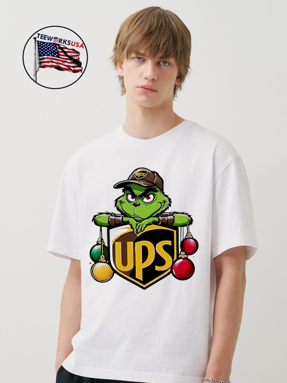How the Grinch Stole Christmas United Parcel Service - Adult & Kids T-Shirts, Sweatshirts & Hoodies apparel design preview 1