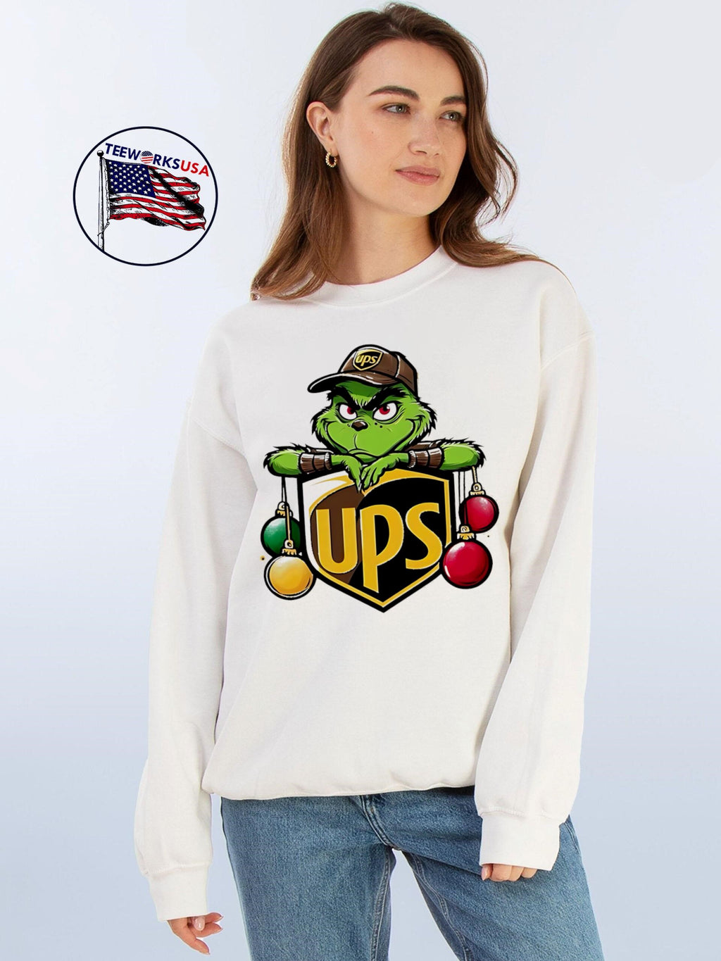 How the Grinch Stole Christmas United Parcel Service - Adult & Kids T-Shirts, Sweatshirts & Hoodies apparel design preview 4