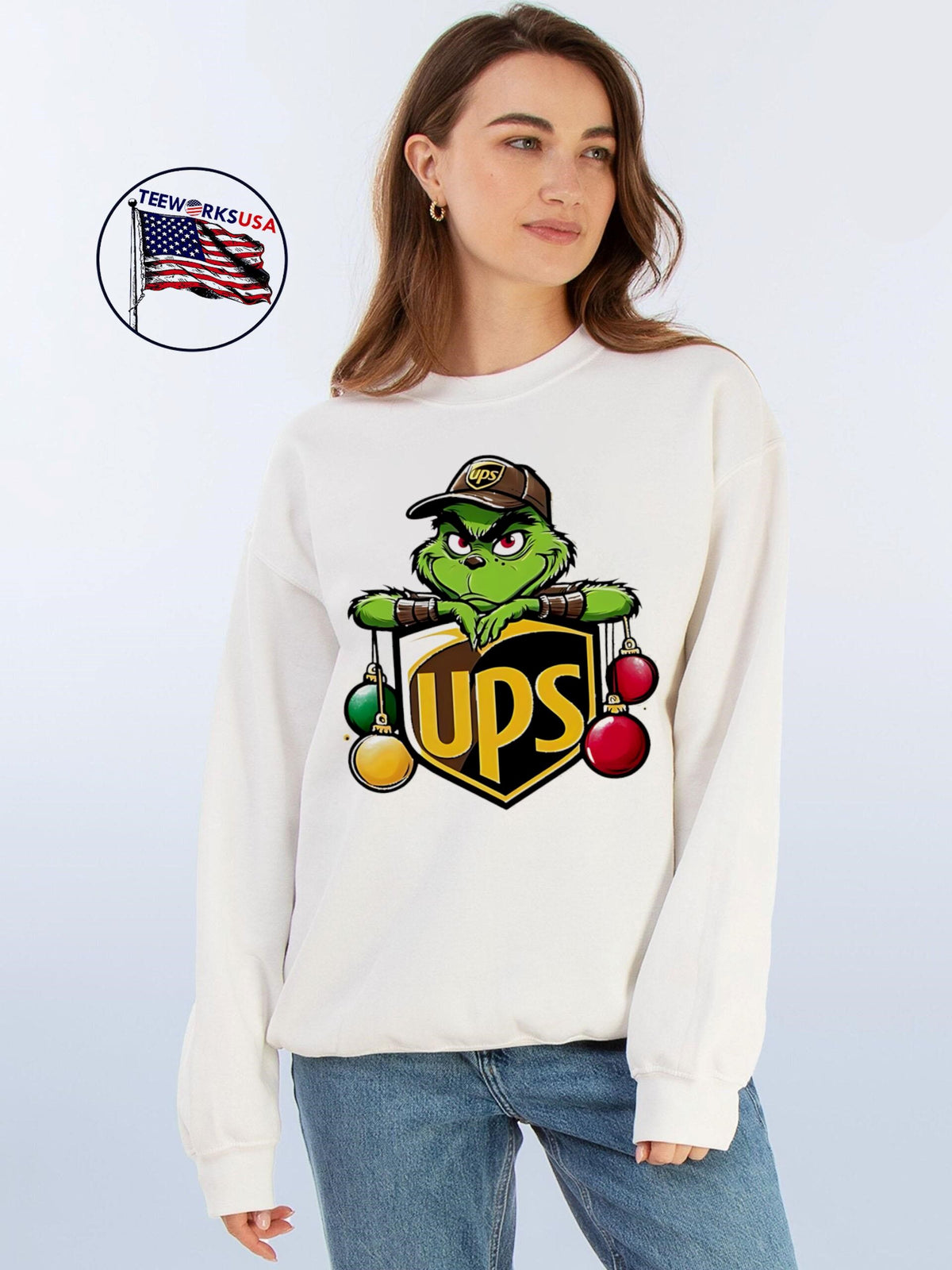 How the Grinch Stole Christmas United Parcel Service - Adult & Kids T-Shirts, Sweatshirts & Hoodies apparel design preview 4