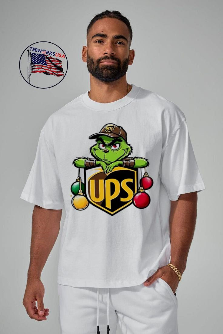 How the Grinch Stole Christmas United Parcel Service - Adult & Kids T-Shirts, Sweatshirts & Hoodies apparel design preview 5