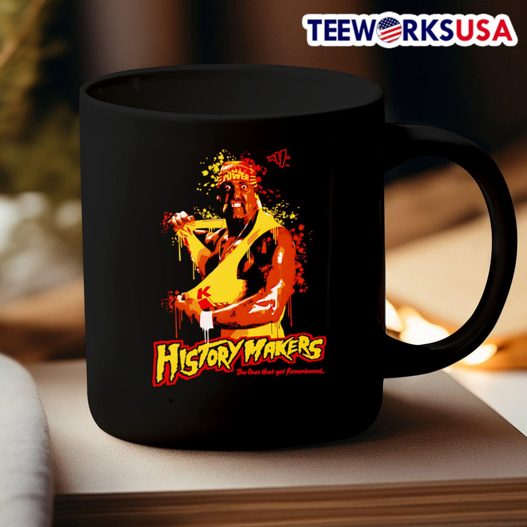Hulk Hogan History Makers - Adult & Kids T-Shirts, Sweatshirts & Hoodies apparel design preview 3