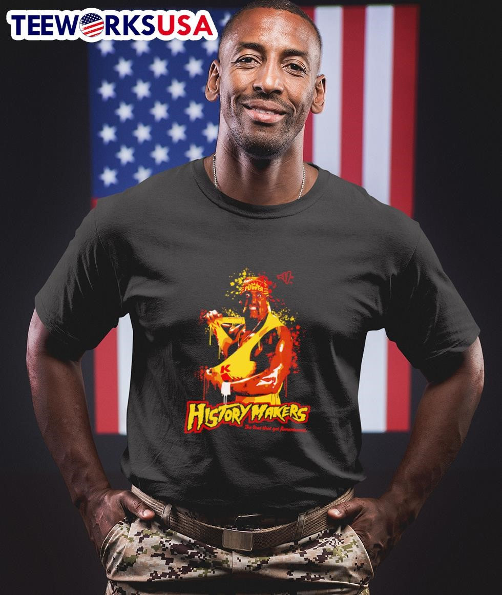 Hulk Hogan History Makers - Adult & Kids T-Shirts, Sweatshirts & Hoodies apparel design preview 1