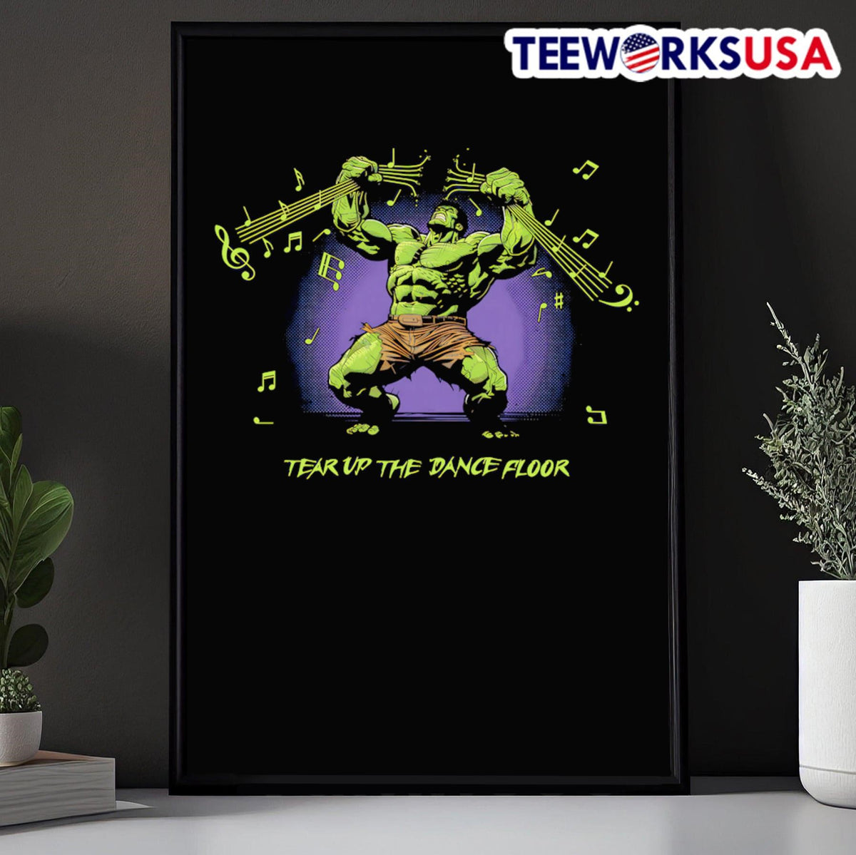 Hulk tear up the dance floor - Adult & Kids T-Shirts, Sweatshirts & Hoodies apparel design preview 5