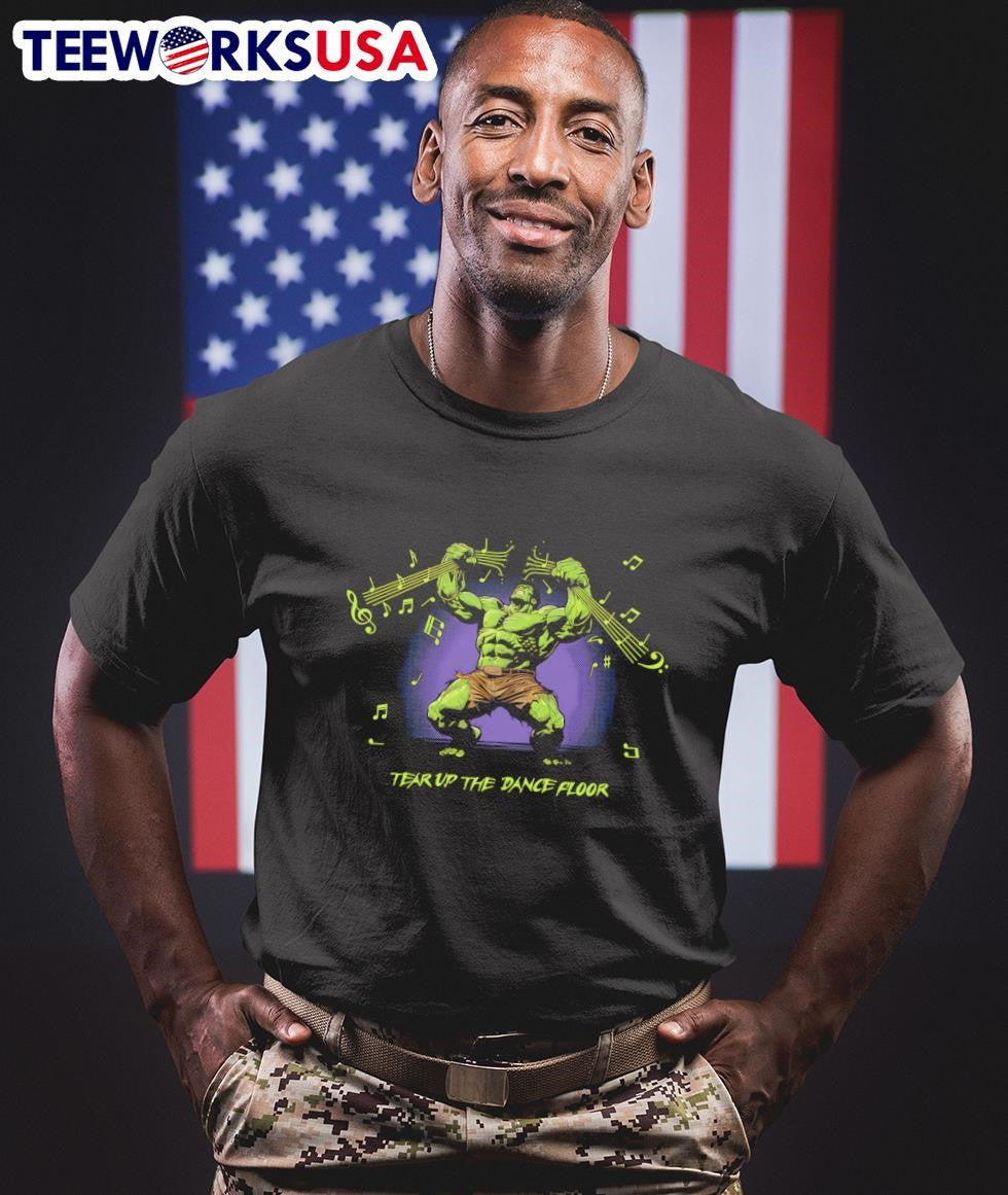 Hulk tear up the dance floor - Adult & Kids T-Shirts, Sweatshirts & Hoodies apparel design preview 1