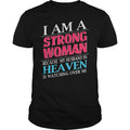 I Am A Strong Woman Because My Husband In Heaven Is - Adult & Kids T-Shirts, Sweatshirts & Hoodies apparel design preview 1
