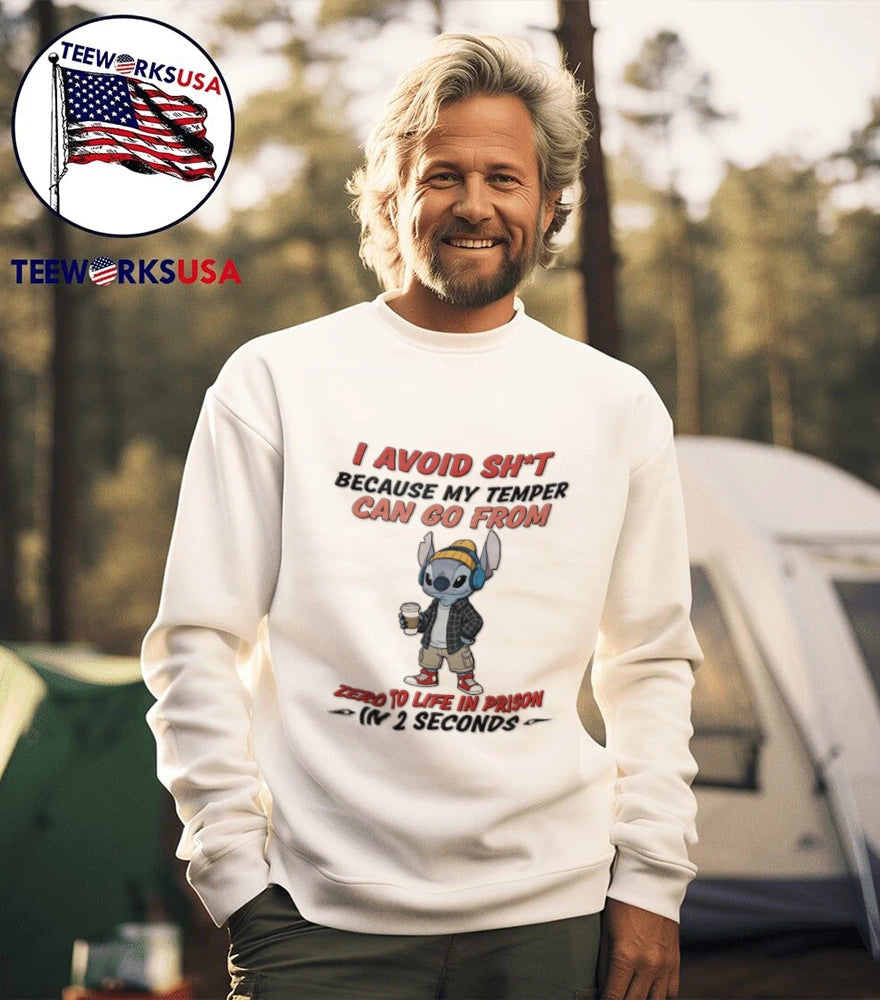 I Avoid Shit Because My Temper Can Go From Zero To - Adult & Kids T-Shirts, Sweatshirts & Hoodies apparel design preview 5