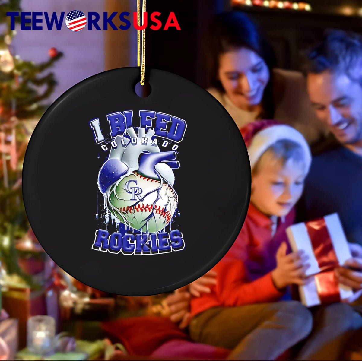 I Bleed Colorado Rockies - Adult & Kids T-Shirts, Sweatshirts & Hoodies apparel design preview 4
