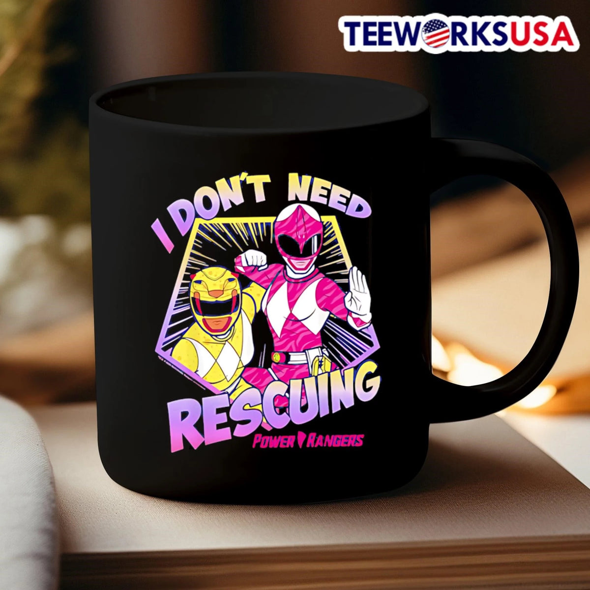 I Don'T Need Rescuing Power Rangers - Adult & Kids T-Shirts, Sweatshirts & Hoodies apparel design preview 3