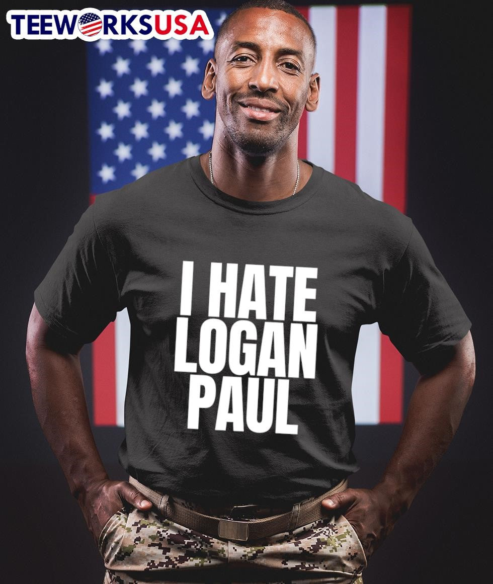 I Hate Logan Paul - Adult & Kids T-Shirts, Sweatshirts & Hoodies apparel design preview 1