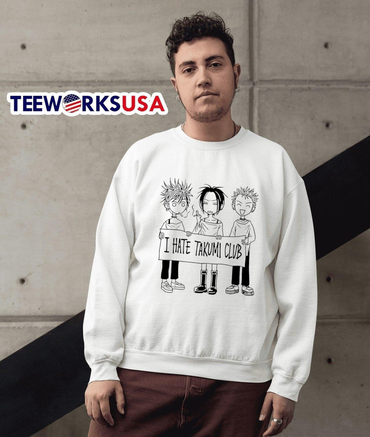 I Hate Takumi Club meme - Adult & Kids T-Shirts, Sweatshirts & Hoodies apparel design preview 3