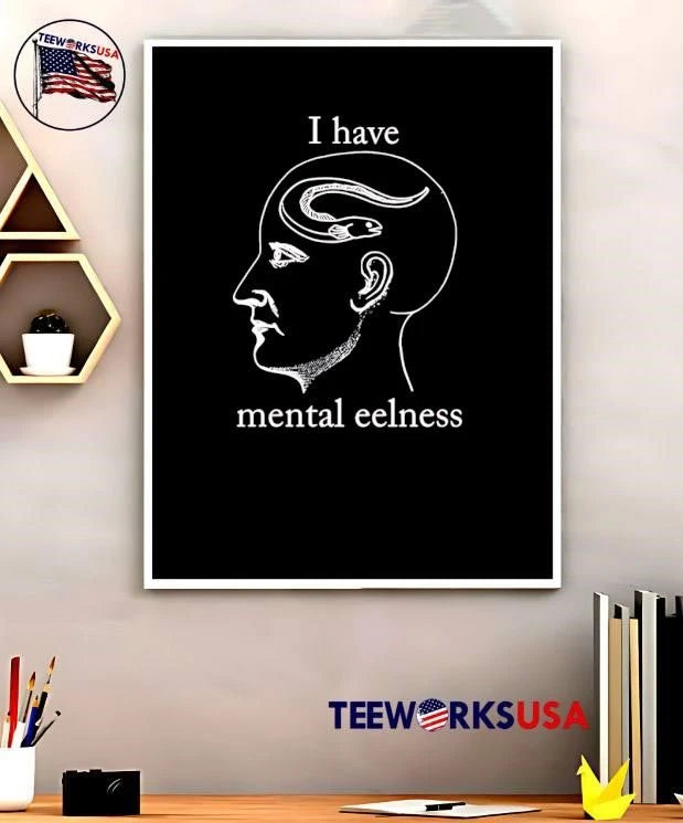 I Have Mental Eelness - Adult & Kids T-Shirts, Sweatshirts & Hoodies apparel design preview 5