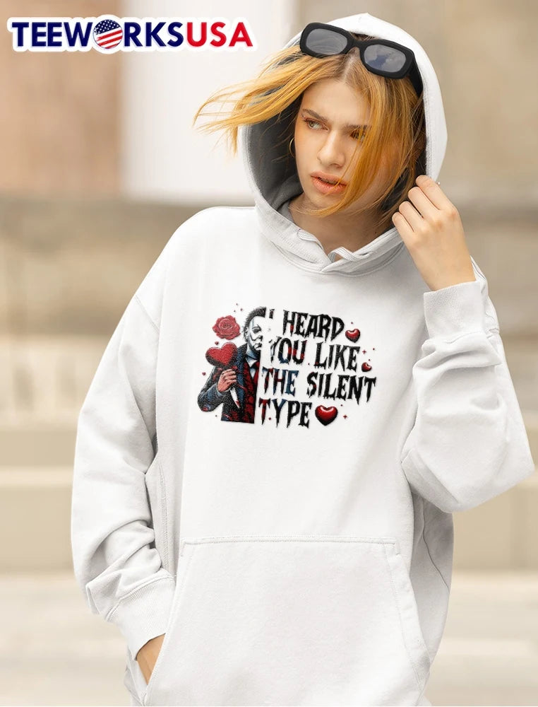 I Heard You Like The Silent Type Michael Myers - Adult & Kids T-Shirts, Sweatshirts & Hoodies apparel design preview 5