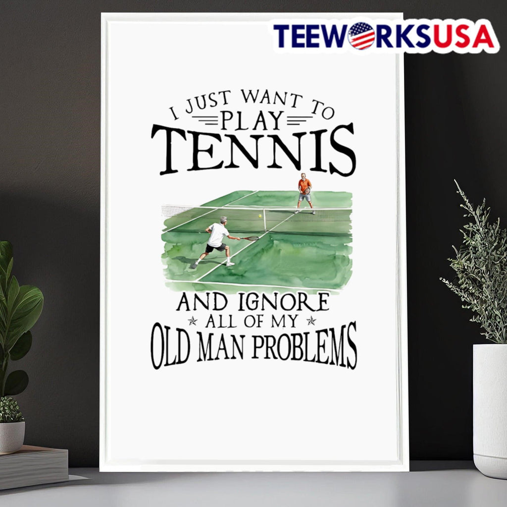 I Just Want To Play Tennis And Ignore All Of My Old - Adult & Kids T-Shirts, Sweatshirts & Hoodies apparel design preview 6